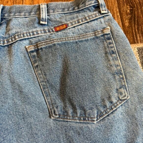 Baggy Rustler Blue Denim Shorts Baggy Grunge Skater Sz.38 - Picture 4 of 6